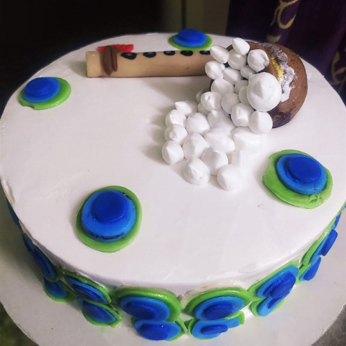 Krishna Theme Cake
