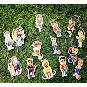 caricature keychain